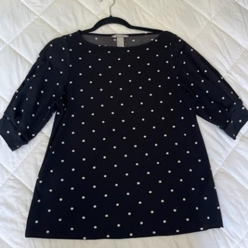 H&M Polka Dot Half Sleeve Blouse